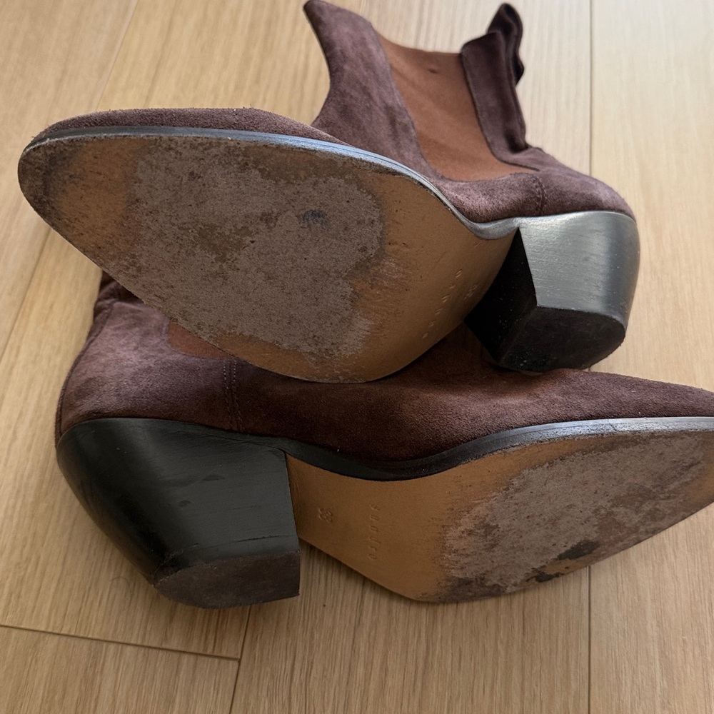 Sandro Brown Suede Women's Boots - Picture 6 of 6